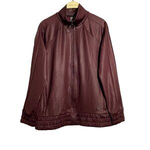 Sweaty Betty Jacket Women Size M Athletic Sports Activewear Burgundy Pocket Zip